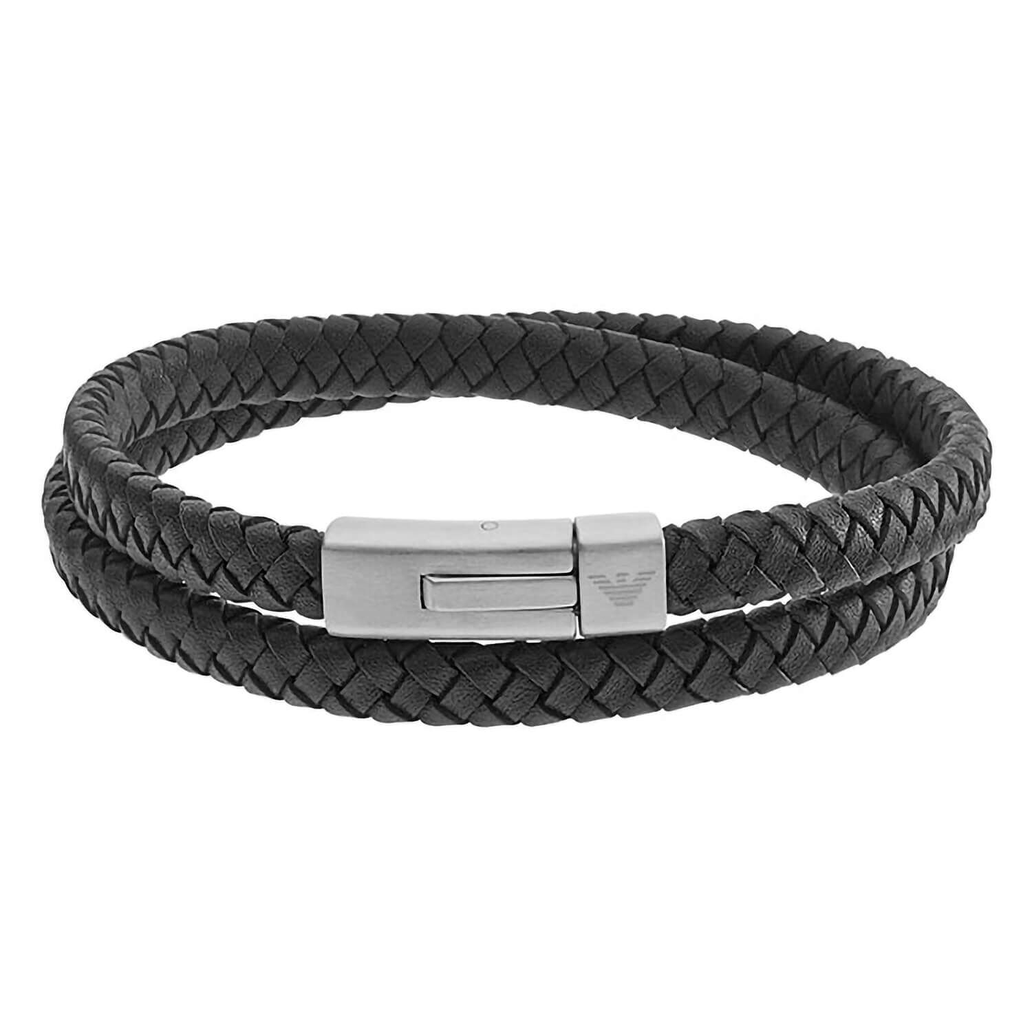 Aggregate more than 79 emporio armani woven leather bracelet best - in ...