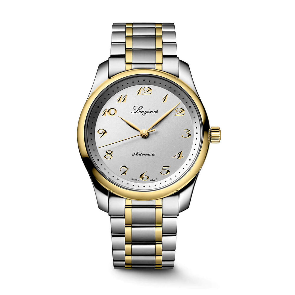 Longines Master Collection 40mm Silver Dial Yellow Gold Index Stainless Steel Bracelet Watch image number 0