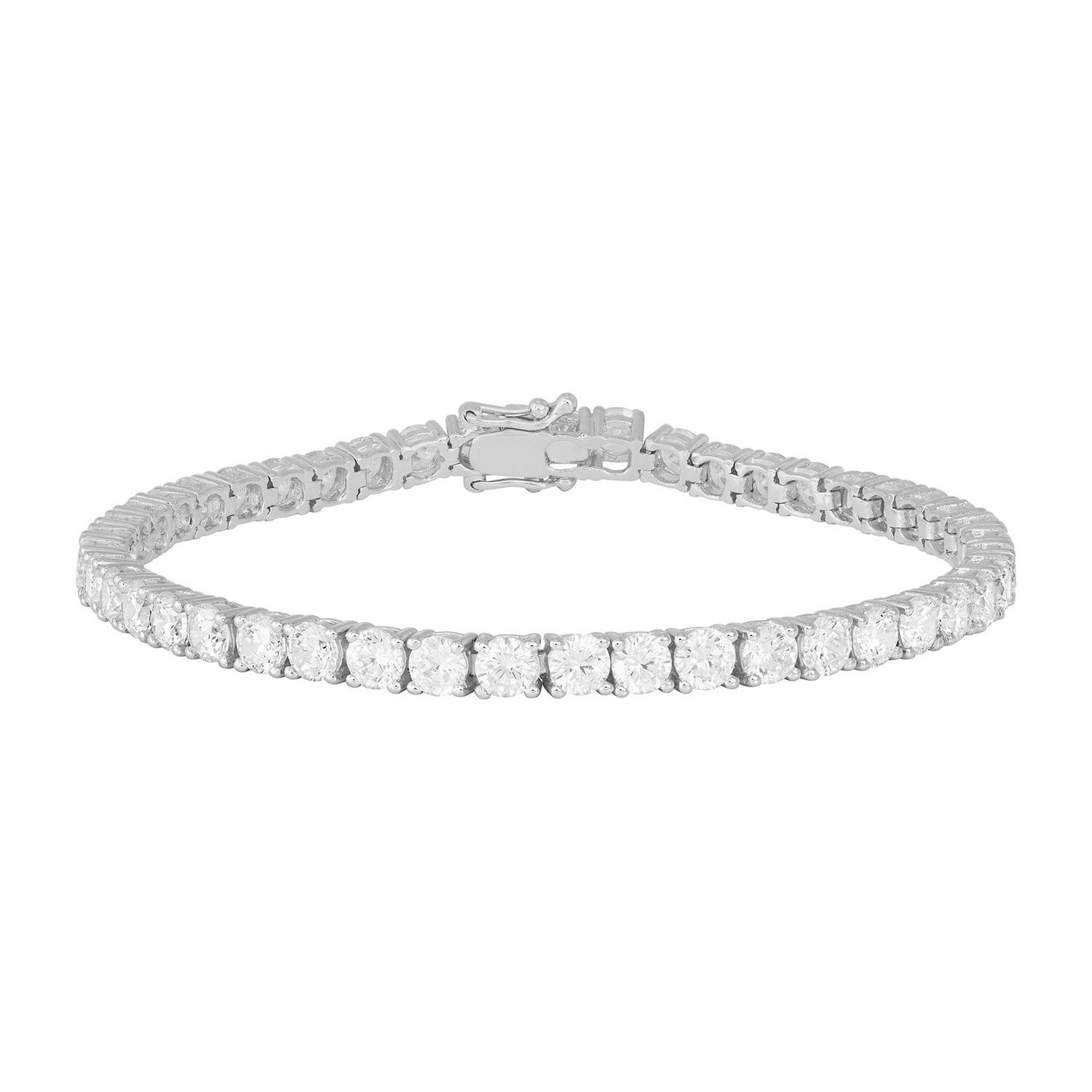 925 Sterling Silver Diamond Tennis Bracelet | Carbon Diamond Tennis Bracelet  - Luxury - Aliexpress