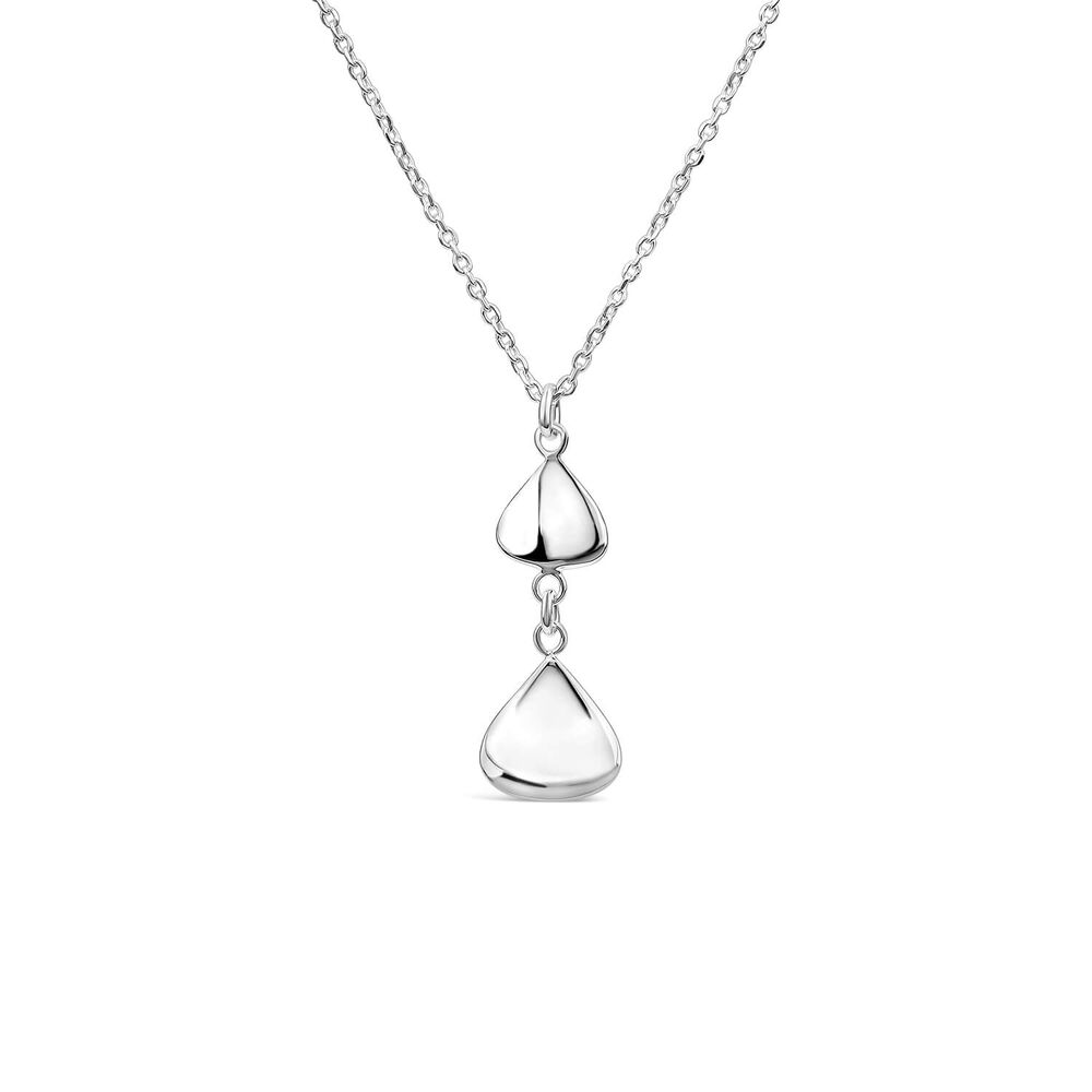 Sterling Silver Double Teardrop Pendant image number 0