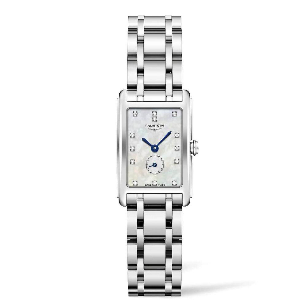 Pre-Owned Longines DolceVita Mother of Pearl Dial Diamond Dots Steel Bracelet Watch image number 0