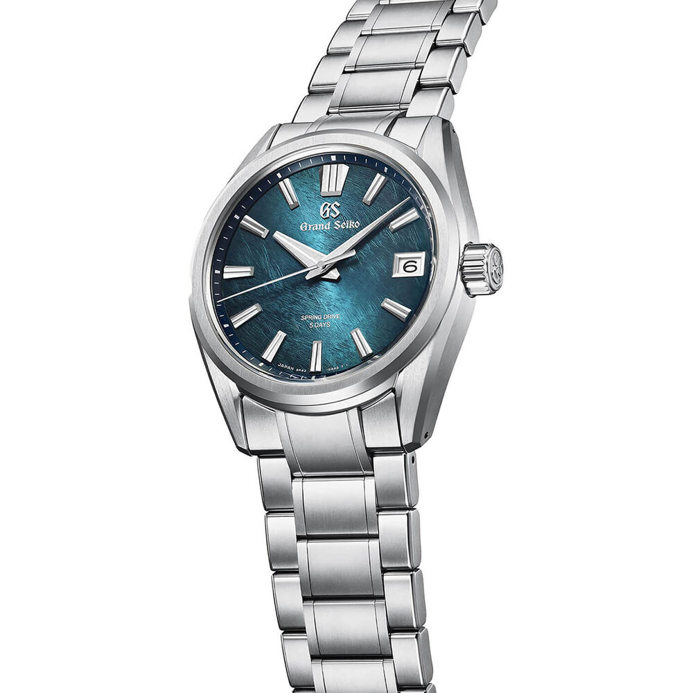 Grand Seiko Evolution 9 'Atera Valley' Spring Drive 40mm Green Dial Titanium Bracelet Watch image number 3