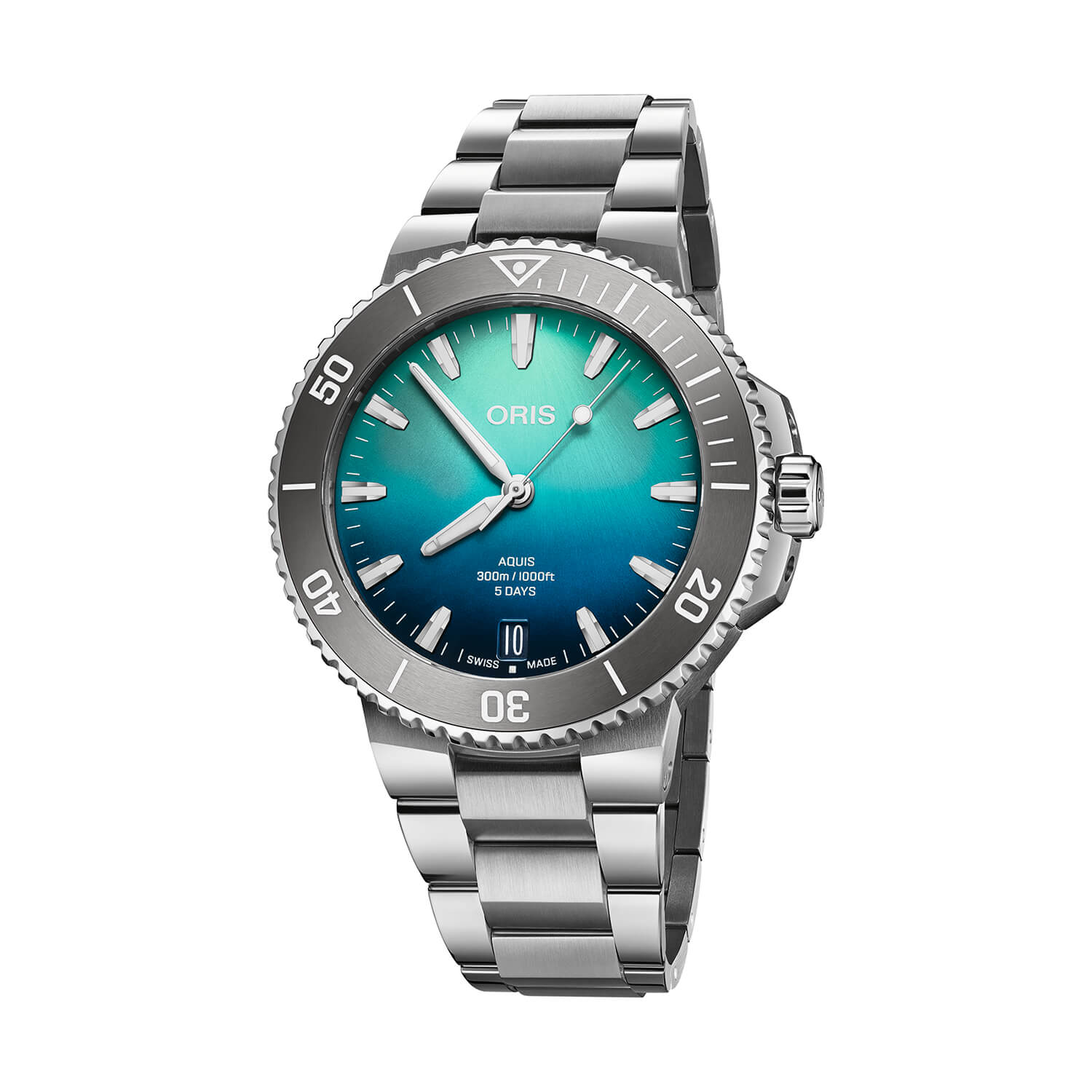 Oris Aquis Great Barrier Reef Limited Edition IV 43.5mm Blue Dial Stainless Steel Bracelet Watch