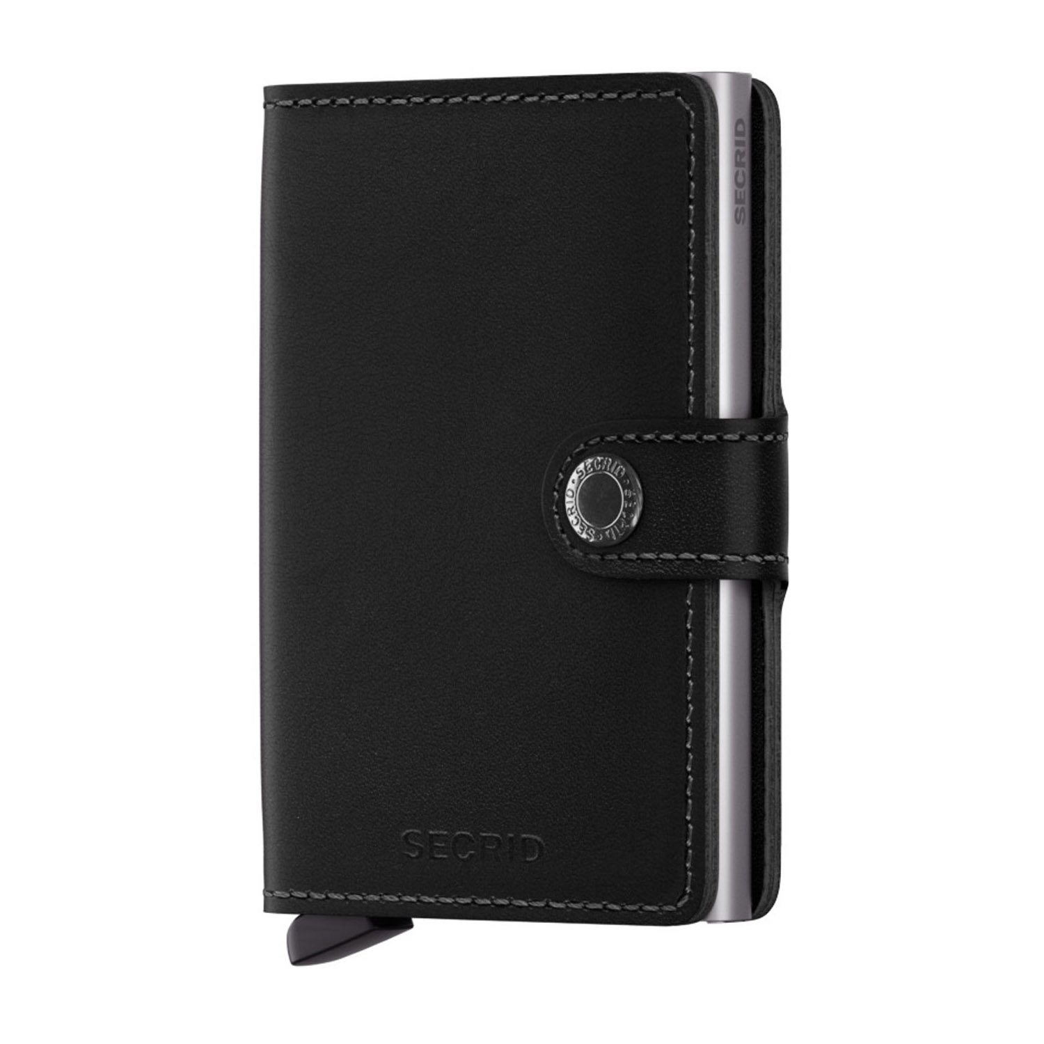 Photos - Wallet Secrid Black Leather Miniwallet