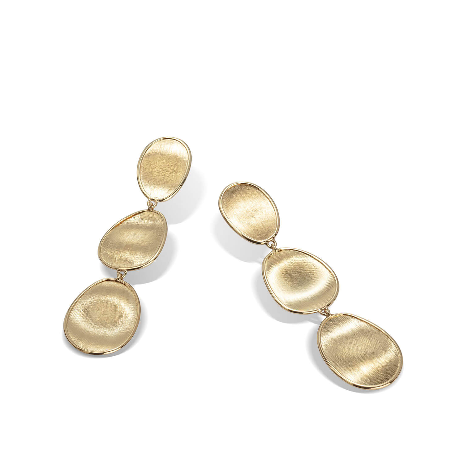 Photos - Earrings Marco Bicego Lunaria 18ct gold triple drop 