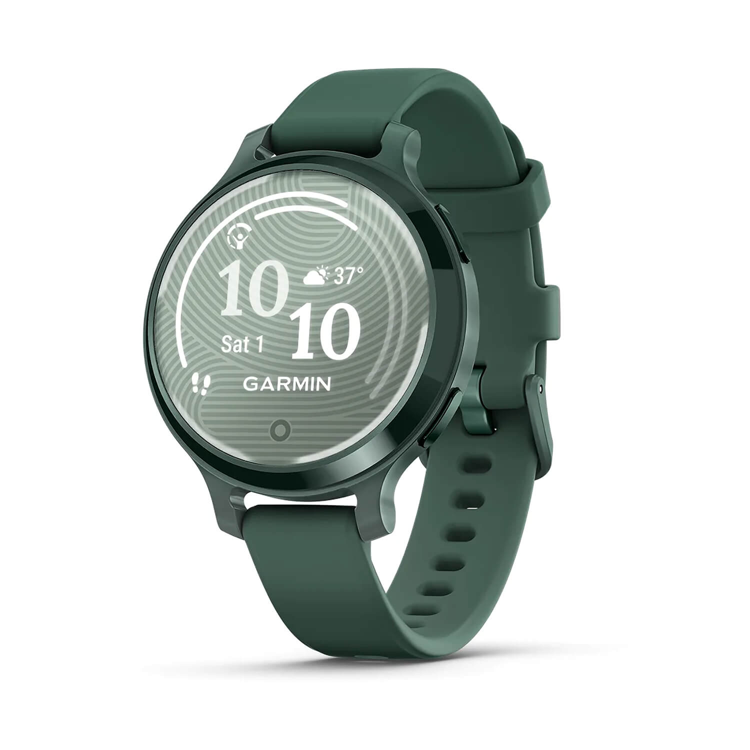 Garmin Lily® 2 Active Jasper Green Bezel Jasper Green Silicone Strap Watch