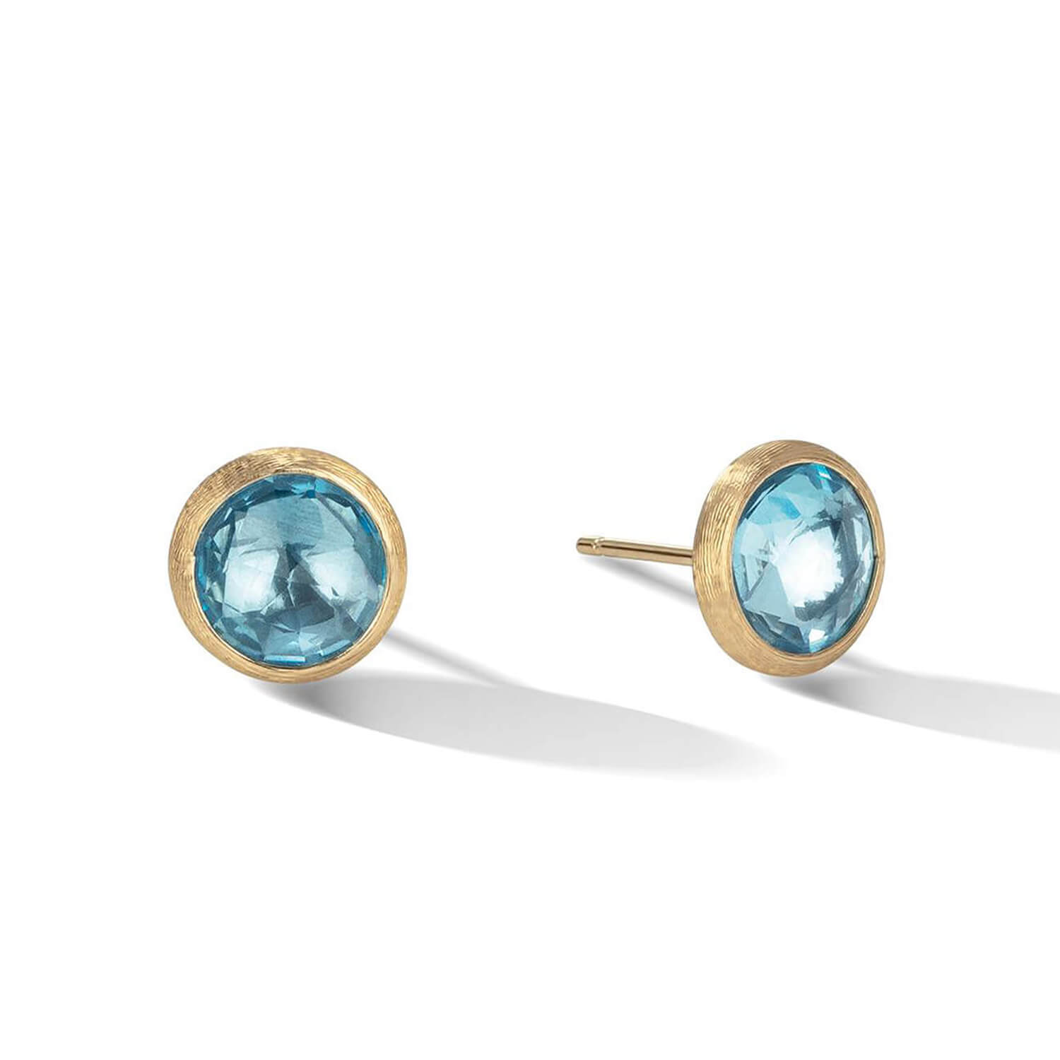 Photos - Earrings Marco Bicego 18ct Yellow Gold Blue Topaz Stud 
