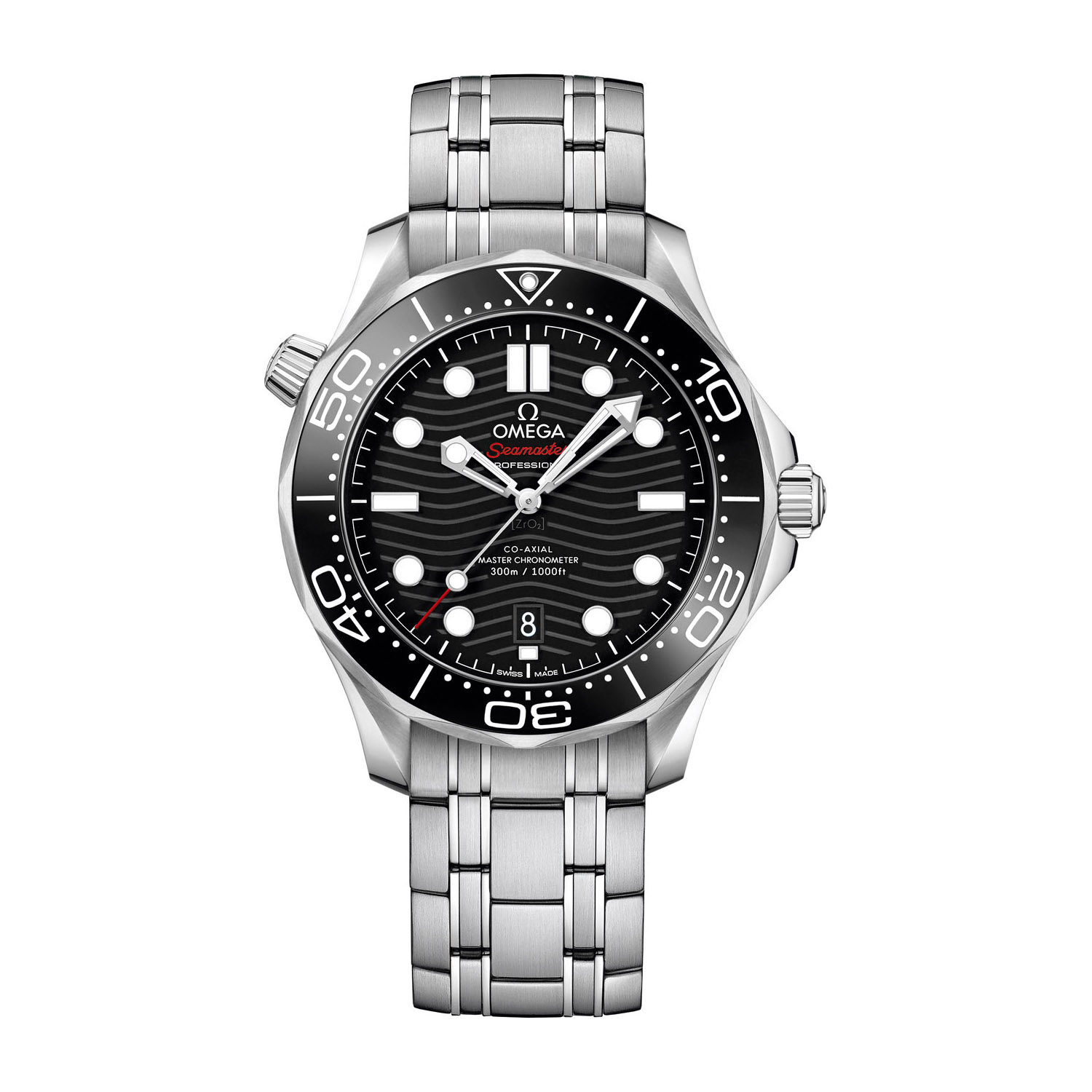 Photos - Wrist Watch Omega Seamaster Chronometer 42mm Black Dial Steel Men's Watch 
